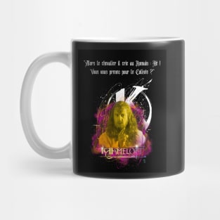 Then the knight he shouts to the Roman: Hey! Do you think you are the Colosseum? Mug